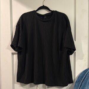 SHEIN Black Textured Top